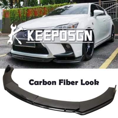 Parachoques delantero divisor de labios barbilla para LEXUS CT200h IS300 IS250 aspecto carbono Foto 1 de 4