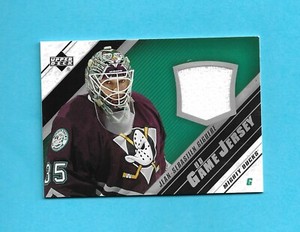 2005-06 Upper Deck GAME USED JERSEY Card # J-JG JEAN-SEBASTIEN GIGUERE