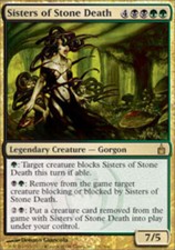 1x Sisters of Stone Death PL/MP, English MTG Ravnica: City of Guilds