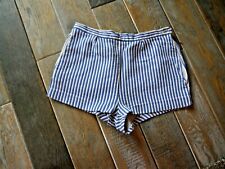 Rare Vintage Blue /& White Striped Culottes Shorts L