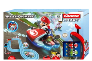Carrera 1.First 63028 Nintendo Mario Kart Rennbahn mit 2 Autos - Picture 1 of 2