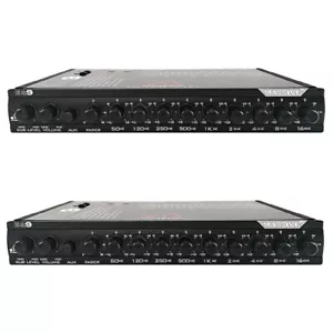 (2) Massive Audio EQ9 | 9 Band Car Audio Graphic Equalizer w/ 8V Line Driver - Picture 1 of 4