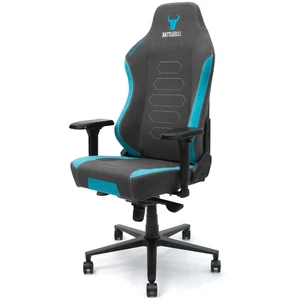 NEW BattleBull Vaporweave 2 Gaming Chair - Dark Grey/Turquoise BB-646663 - Picture 1 of 7