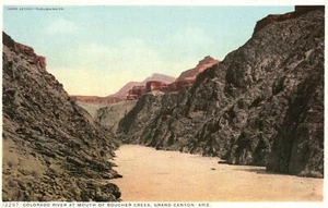 Postal de colección del Gran Cañón Arizona AZ, río Colorado en Boucher Creek - Imagen 1 de 2