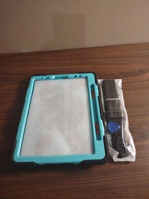 iPad Air Pro 11" Heavy Duty Swivel Case Carrying Strap Kickstand Mint Green  - Image 1 of 4