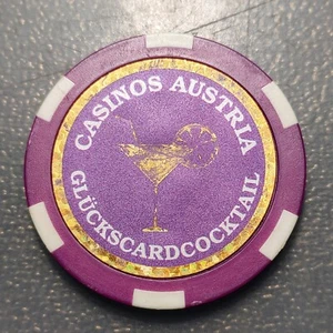 AUSTRIA CASINO TOKEN CHIP GOOD FOR A COCKTAIL - Foto 1 di 2
