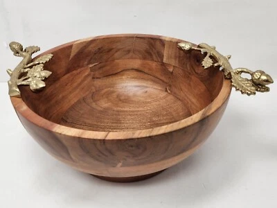 Cuenco para servir cosecha colección Martha Stewart 11 pulgadas, madera de acacia, centro de mesa Foto 1 de 4