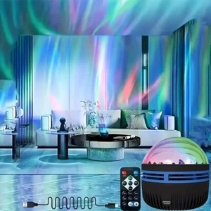 Aurora Northern Lights LED Galaxy Projector Night Light with Remote Kids Bedroom - Picture 1 of 6
