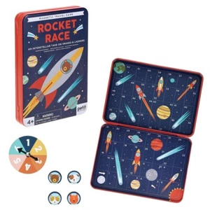 Petit Collage - Rocket Race - Magnetic "Snakes & Ladders" Style Travel Game - Bild 1 von 8