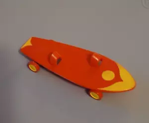 MATTEL vintage SKIPPER SKOOTER #1932 On Wheels Original RED SKATEBOARD 1965 - Picture 1 of 6