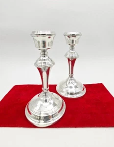 Kerzenständer Kerzenhalter Leuchter 925 er Sterling Silber Birmingham - Bild 1 von 15