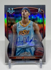 Avery Anderson 2022-23 Bowman U Chrome 1st AUTO REFRACTOR /499 #60 OK State TCU
