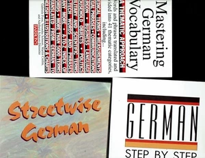 German Language Kit x3 Books- Berlitz Text, Vocabulary Phrases Streetwise Idioms - Picture 1 of 5