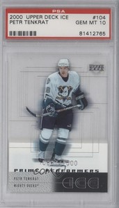 2000-01 Upper Deck Ice /1500 Petr Tenkrat #104 PSA 10 GEM MT Rookie RC