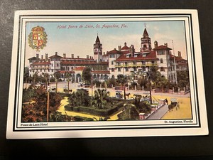 Florida FL St Augustine Hotel Ponce De Leon Postcard Old Vintage Card   62