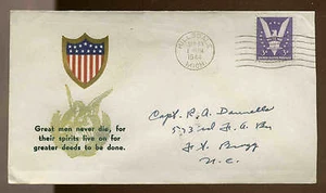 1944 WW2 PATRIOTIC SHERMAN #3111 AMERICAN PATRIOTIC PRESS PUBLISHER WWII - Picture 1 of 1