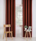 Blackout Curtains Eyelet Top Or Pencil Pleat Pair Thermal With Free Tie-backs