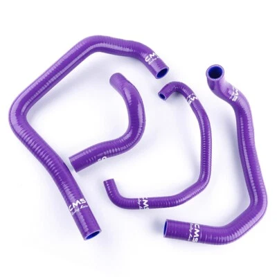 Fits 2005-2006 Kawasaki Ninja ZX6R ZX636C Purple Silicone Radiator Hose Kits - Image 1 of 4