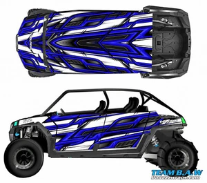 Wrap Graphics Kits VINYL DECALS Grapfix sticker 2007-2010 Polaris RZR 800 4 Door - Picture 1 of 8