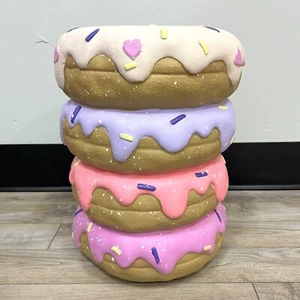 NEW Pastel DONUTS FOOD STOOL Tik Tok Viral htf HOMEGOODS Pink FREE SHIPPING - Picture 1 of 3