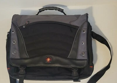 Swiss Gear 黑色灰色信使电脑肩带笔记本电脑包 SATURN  — 第 1/4 张图片