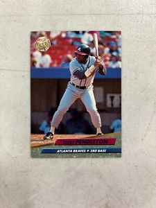 Carta Baseball Vintage 1992 Fleer Ultra Terry Pendleton Atlanta Braves MLB - Foto 1 di 2