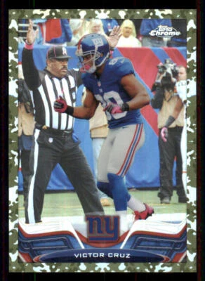 2013 Topps Chrome Camo Refractors #26 Victor Cruz /499 - Image 1 of 2