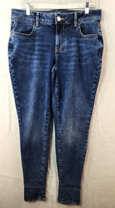 Maurices Womens Large Long Mid-Rise Denim Blue Jeans - Picture 1 of 15