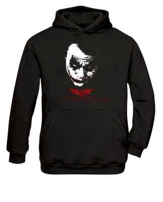 Joker Why As Serious? Heath Ledger Cult Movie Hoodie/Sweatshirt New - Image 1 of 2