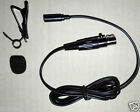 mini NEW Lavalier mike lapel clip on mic Microphone for Shure wireless bodypack 