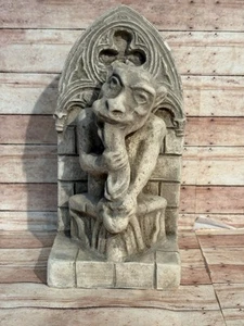 Vintage Gargoyles Notre Dame Figur "Knochenfresser" Buchstütze Statue - Bild 1 von 9