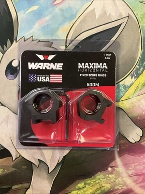 Warne Maxima 500米水平瞄准镜戒指 — 第 1/2 张图片