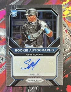 2021 Panini Prizm Jesus Sanchez RC Rookie Autographs Auto Miami Marlins - Picture 1 of 2