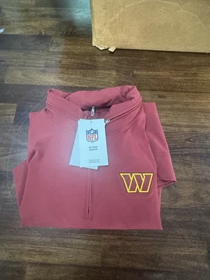 Nike Washington Commanders Lateral Manga Corta Sudadera con Capucha Cuarto Cremallera Chaqueta Mediana Foto 1 de 3