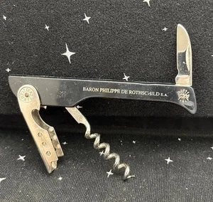 VTG Baron Philippe De Rothschild Folding Multitool For Wine 5" - Picture 1 of 8