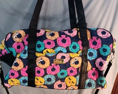 Bolso de Mano BETSEY JOHNSON Lg Colorido Cara Sonriente Donuts Fin de Semana Luv Betsey LEER Foto 1 de 4