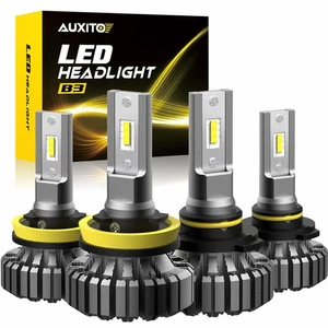 4X AUXITO LED Headlight Bulbs H11 9005 High Low Beam Fanless White 40000LM - Picture 1 of 10