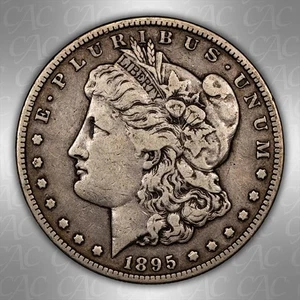 1895-S $1 CACG F15 - Picture 1 of 3