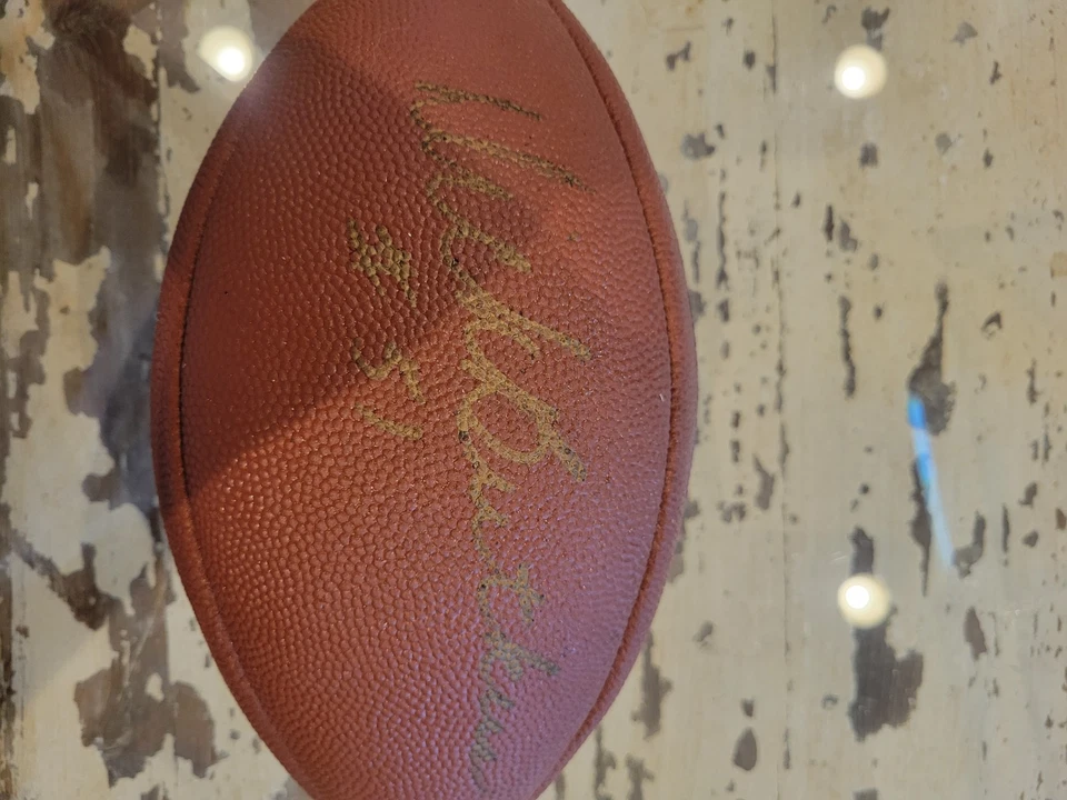 Dick Butkus Signed Football  1995 With Authenticity Certificate - Image 1 of 3