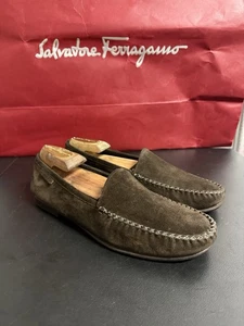 TOM FORD Brown Suede "TWIST" hand made loafer drivers dress casual US 8 $1420 - Picture 1 of 20