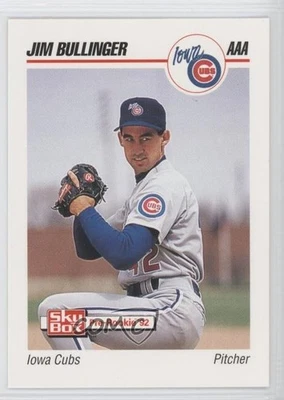 1992 SkyBox Pre-Rookie Iowa Cubs Jim Bullinger #204 RC - Image 1 of 2