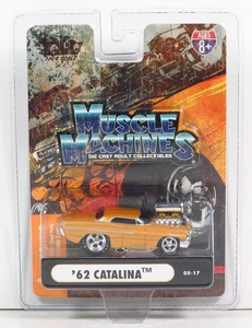 Muscle Machines 1962 Pontiac Catalina 62 Diecast Car 05-17 Sun Gold 1:64 - Picture 1 of 5