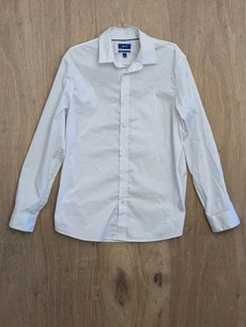 Apt 9 Camisa Abotonada Hombre L Premier Flex Sin Hierro Cuello Manga Larga Blanco - Imagen 1 de 10