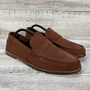 Clarks Men’s Whitley Free Suede Loafers British Tan - Size 8.5 G UK (EUR 42.5) - Picture 1 of 7