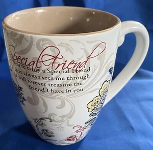 Tazza grande caffè/tè Special Friend 20 once di Padiglione design floreale - Foto 1 di 9