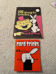 25 Card Tricks by Bruno and 101 Magic Tricks by Adams Mini Books - Picture 1 of 5