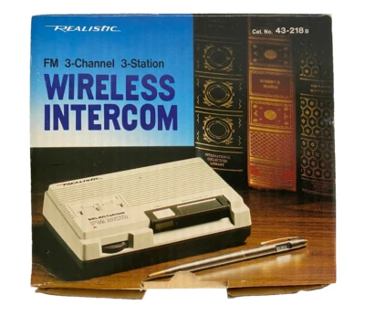Vtg Realistic FM 3-Channel 2-Station Wireless Intercom 43-218B (Only 2 Included) - Image 1 of 4