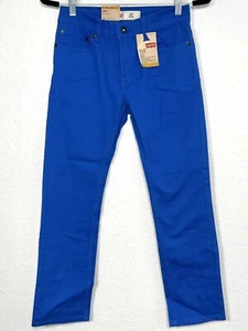 JEANS LEVI'S 511 ragazzo TAGLIA 14 regular (27x27) slim fit elasticizzato blu royal nuovo con etichette - Foto 1 di 4