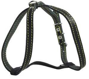 Hundegeschirr aus echtem Leder, 12""-16"" Brustumfang 1/2"" breit, maltesisch, Chihuahua Welpen - Bild 1 von 3