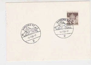 Germany 1968 Hamburg Horse Racing & Dressage Slogan Cancels Stamps Card Rf 29220 - Picture 1 of 2
